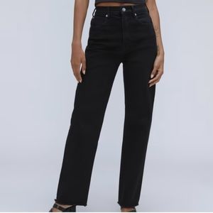 Everlane The Way High Jean Organic Cotton Black